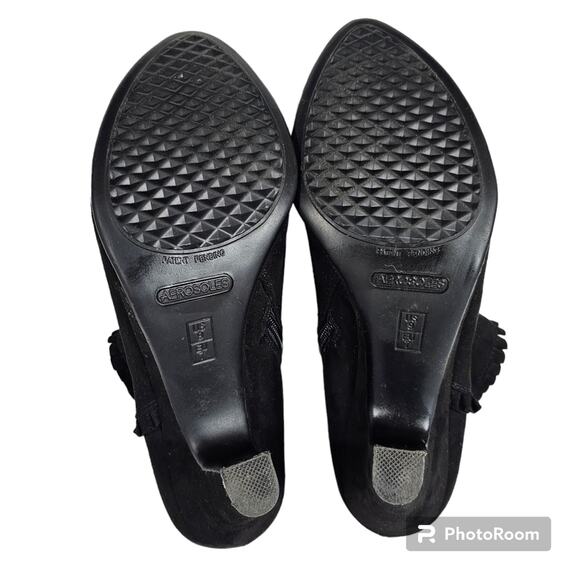 Aerosoles Tape Gun Black Booties Women's Size 9 - Picture 11 of 11